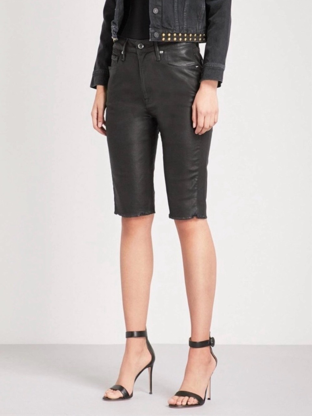 Good American Waxed Bermuda Shorts Women’s Size 32